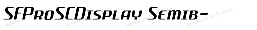 SFProSCDisplay Semib字体转换
